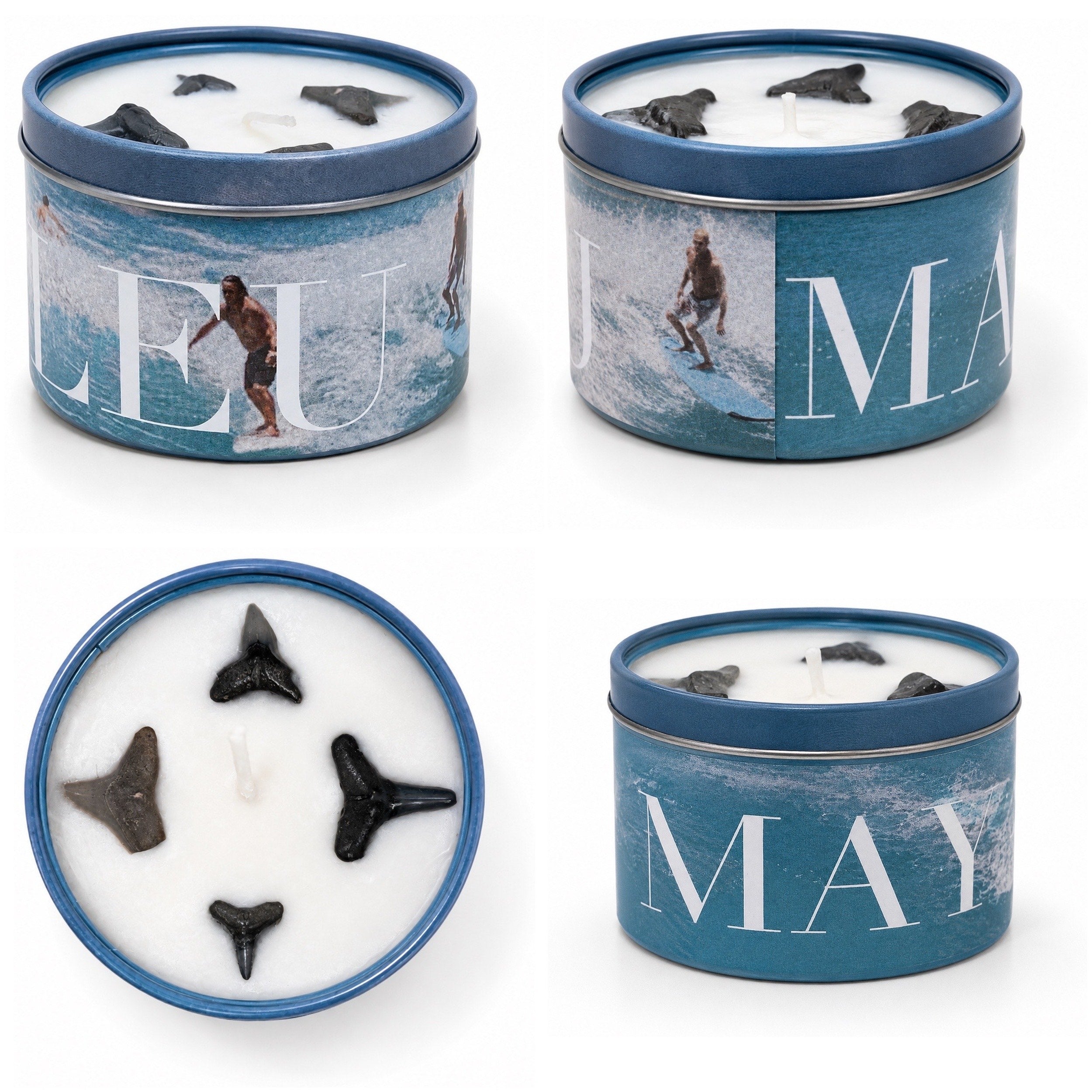 Party Wave Shark Tooth Candle 3.5oz